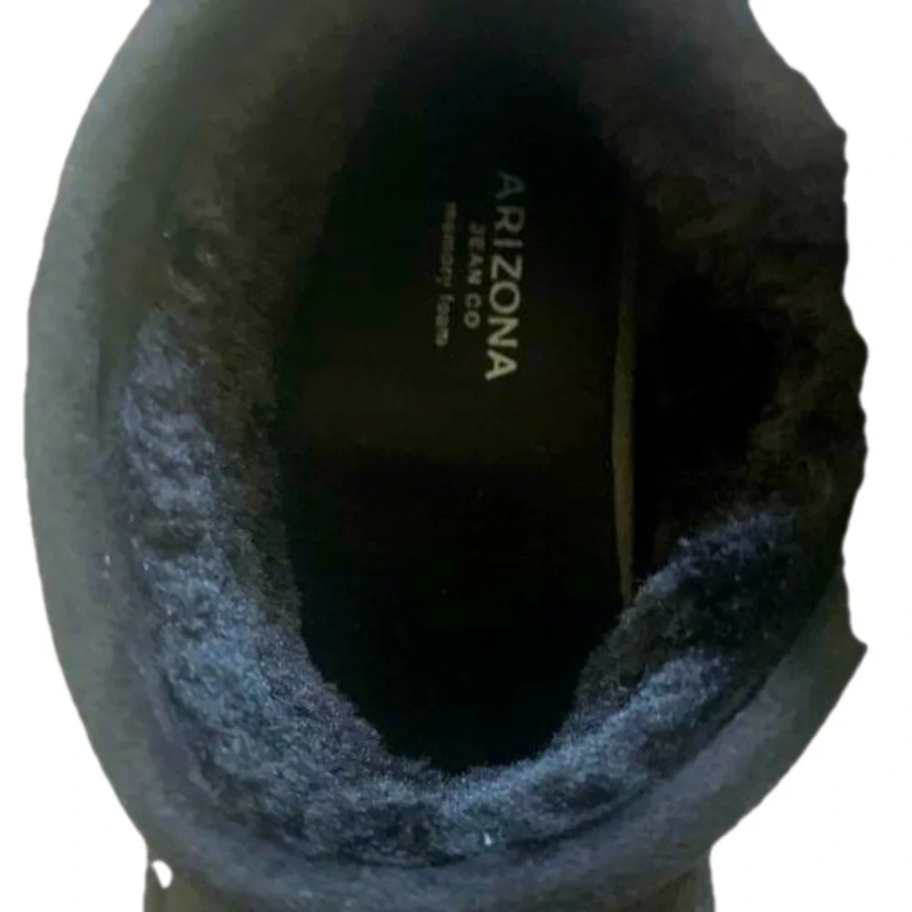 Arizona Jean Company Black Suede Ankle Snow Ugg Booties